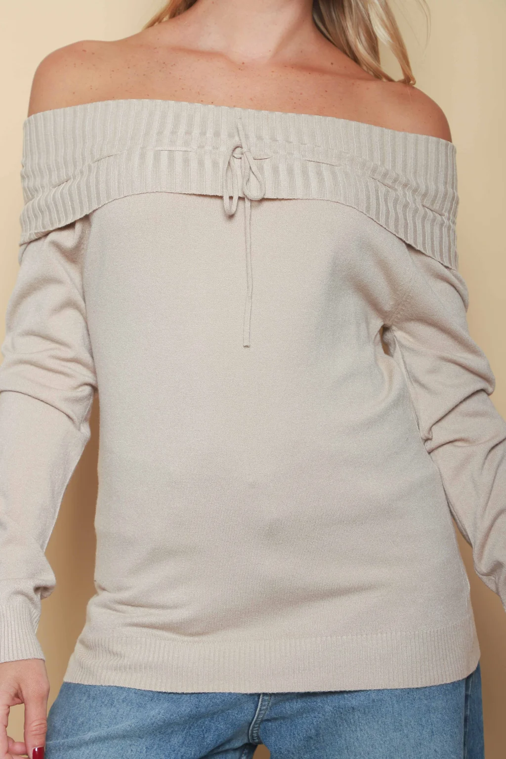 Sweater KITY Bremer Cuello Bote c/ Tira GU665
