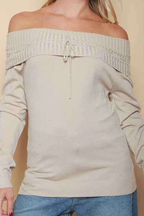 Sweater KITY Bremer Cuello Bote c/ Tira GU665