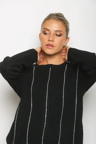 Sweater DANERI c/strass GUL850 - Vista 3