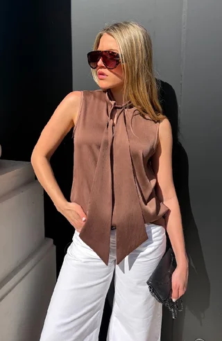 Musculosa Premium Bambula con Lazo GU6220 - Vista 1