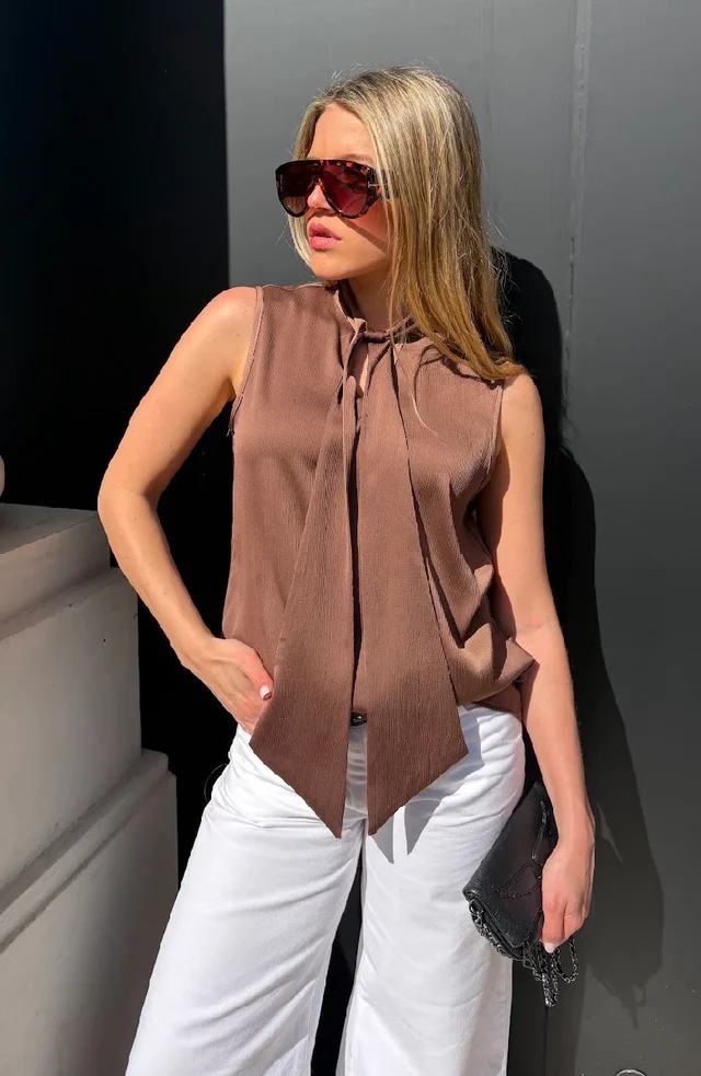 Musculosa Premium Bambula con Lazo GU6220