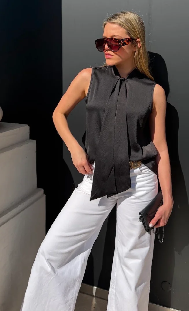 Musculosa Premium Bambula con Lazo GU6220