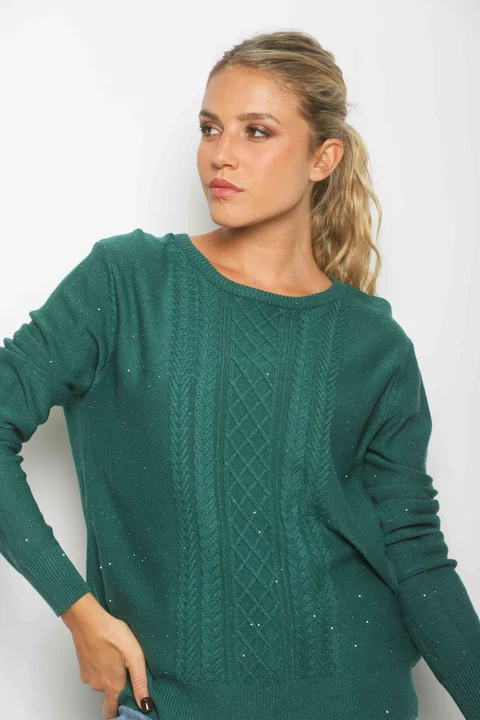Sweater BENETH c/Brillos GUL818