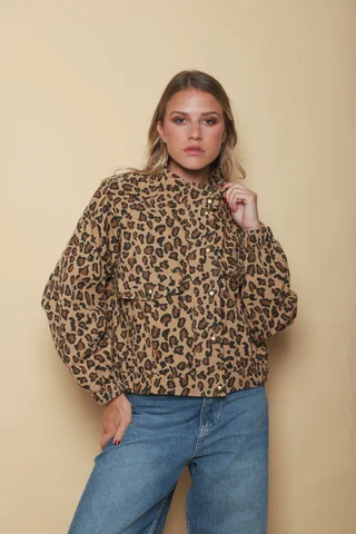 Campera BROWN PRINT Gabardina GU70064 - Vista 4