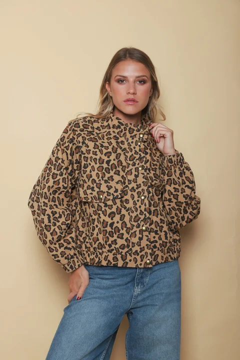 Campera BROWN PRINT Gabardina GU70064