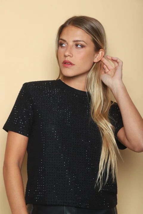 REMERA ALISTER LUREX Con Strass GU32675