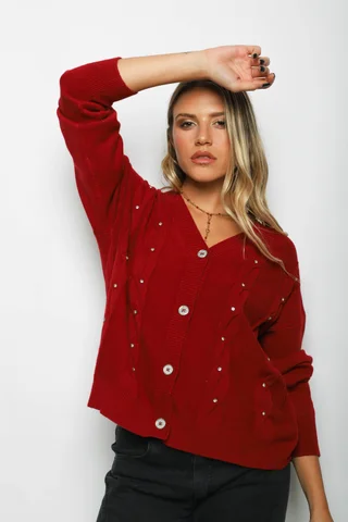 Saco Savina c/Piedra y Boton Brillos GUL805 - Vista 5