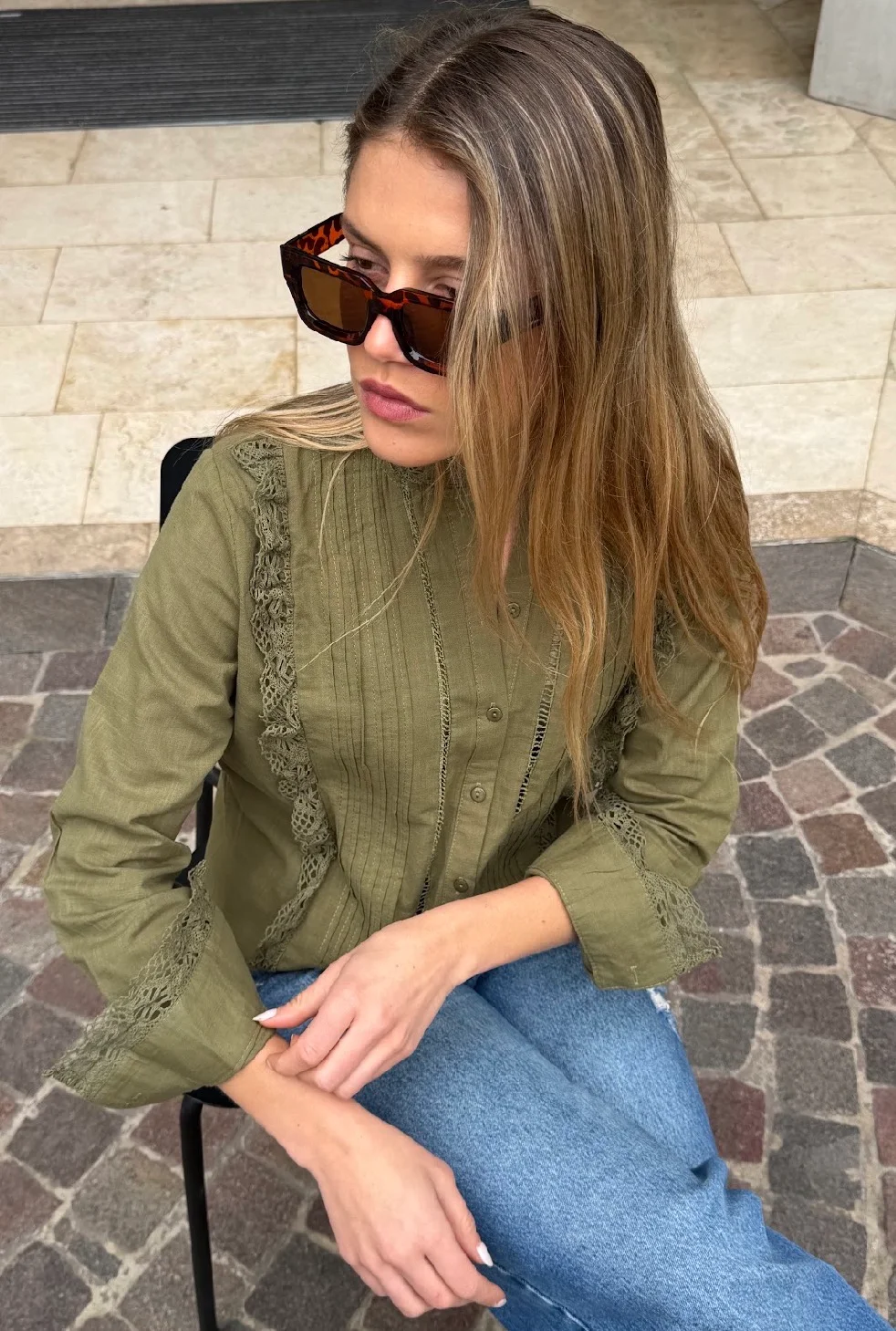 Camisa VANCY Tablitas LINO GUK68