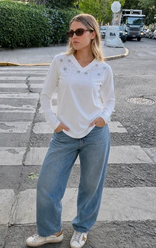 Remera MARILU Escote V GUK70055 - Vista 1