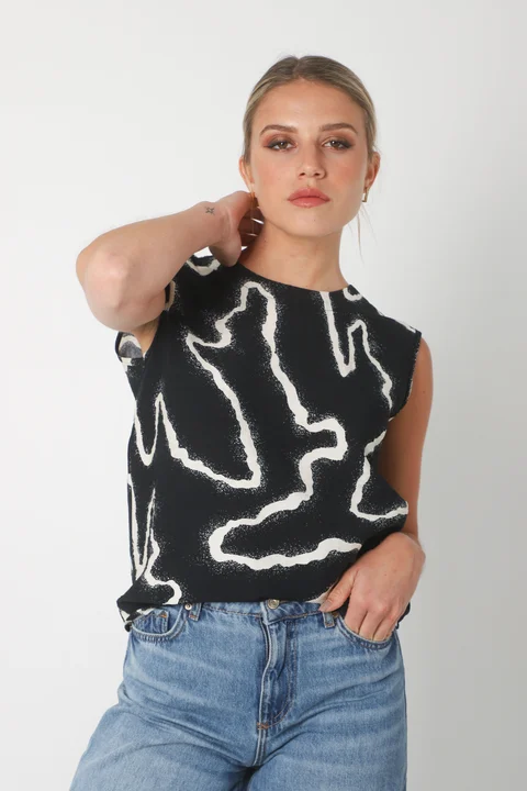 Musculosa KAROLA estampada GUK70151