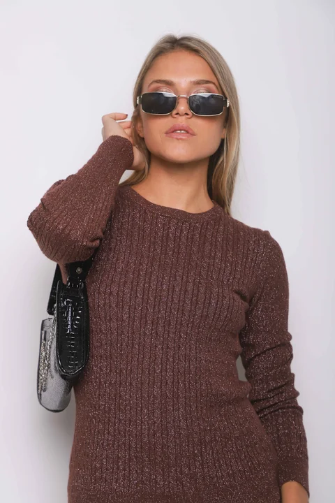 Sweater KALU Trenzado Lurex GUL656
