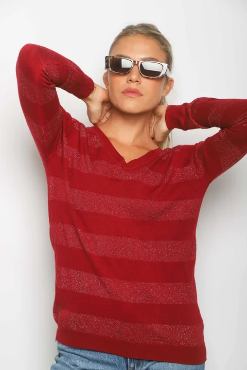 Sweater REGINA Bremer Lurex GUL629