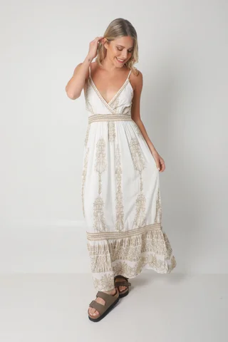 Vestido CARMIN c/bordado GUK70141 - Vista 1