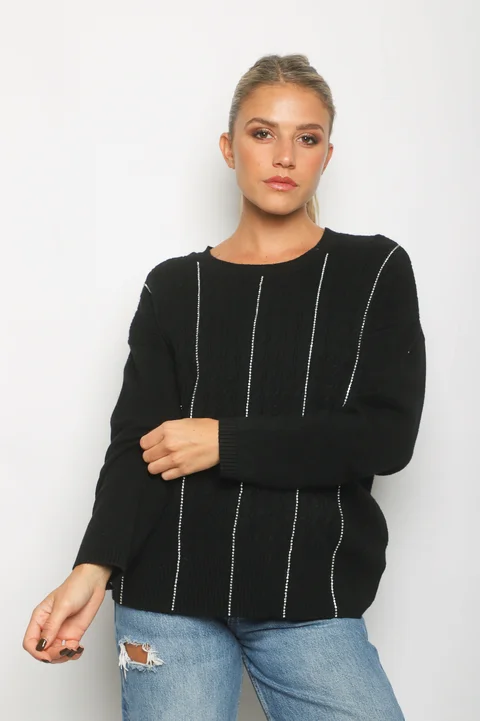 Sweater DANERI c/strass GUL850