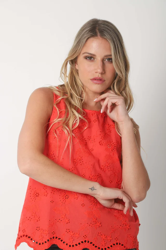 Musculosa KAIA Bordada GU5159