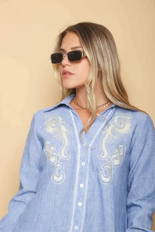 Camisa NORWAY Bordada GUK70240 - Vista 5