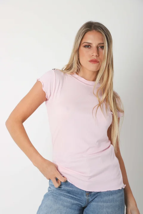 Remera MAKENA morley c/ Botones