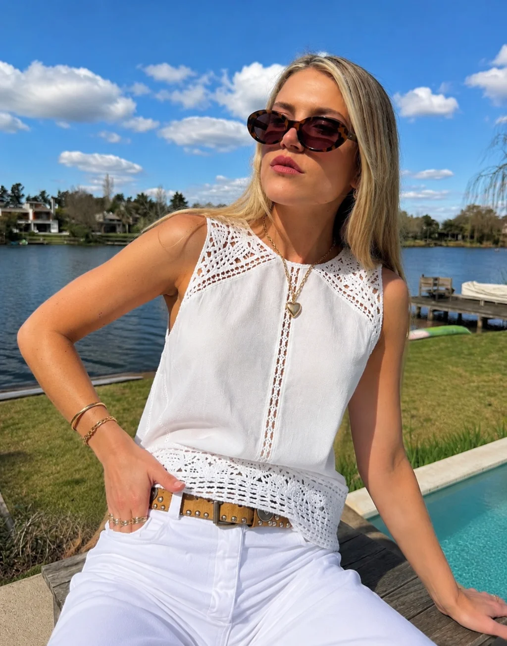Musculosa Crochet GUK70119