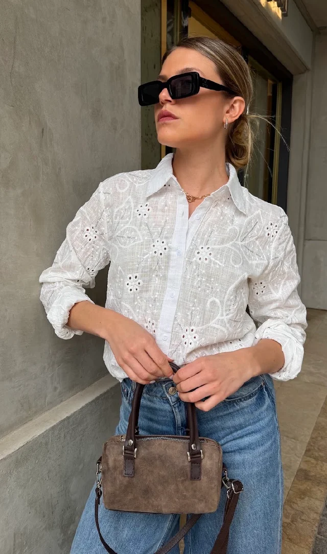 Camisa WANER Lino Bordada GU70237