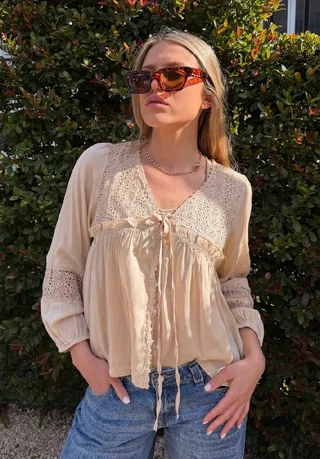 Blusa ROCKET Con Broderie  GU70123 - Vista 6