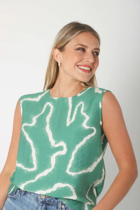 Musculosa KAROLA estampada GUK70151