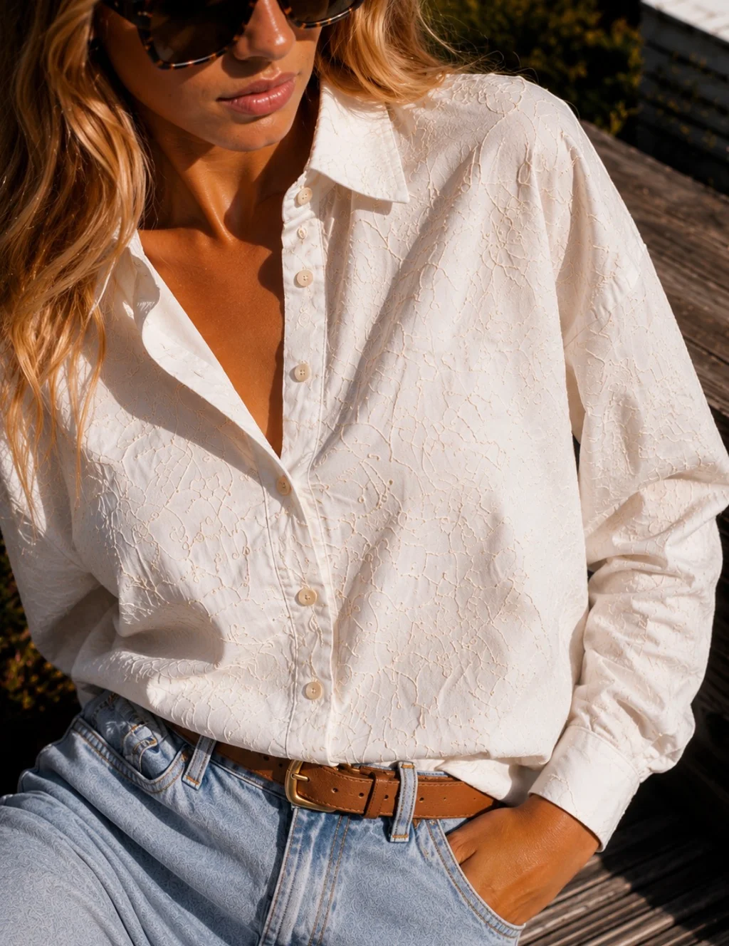 Camisa REGARDS Bordada GU5178
