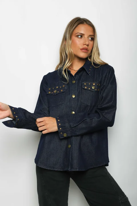 Camisa JEAN SUSAN C/Tachas GU70275