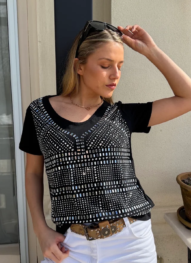Remera KALESI con Piedras GUJ5209