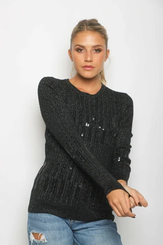 Sweater DINORA Lurex c/ Lentejuelas GU828 - Vista 4