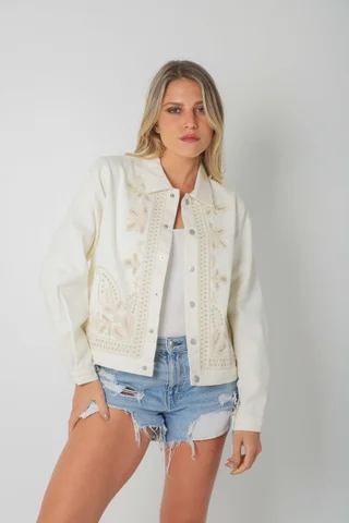 Chaqueta FORTY de Gabardina Bordada GUF6005 - Vista 1