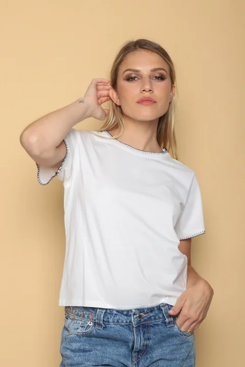 Remera KARTER de Jersey c/ Costura Contratono GU5206