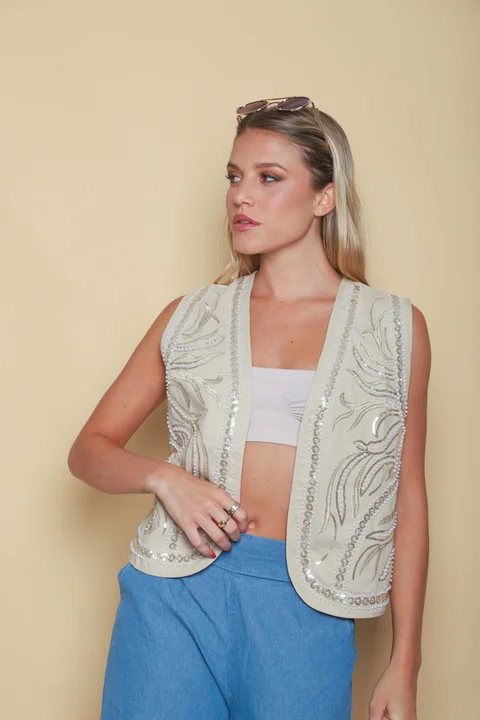 Chaleco Boho Bordado GUK70206