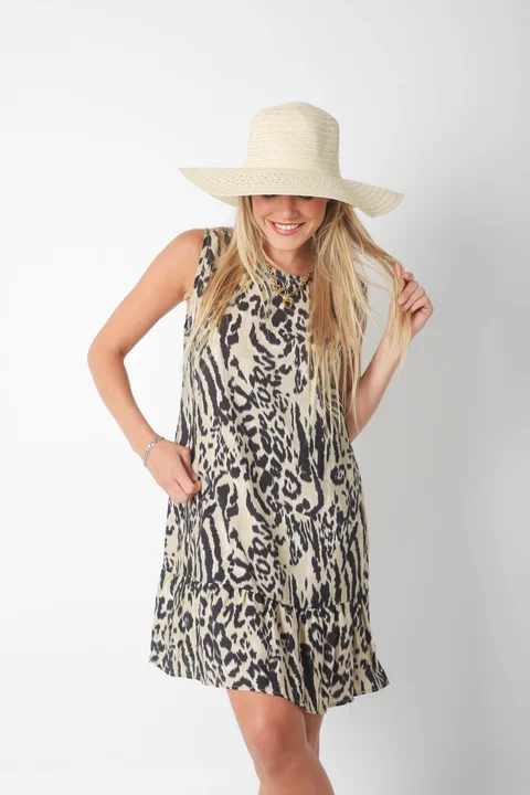 Vestido Weiss Print de Satin