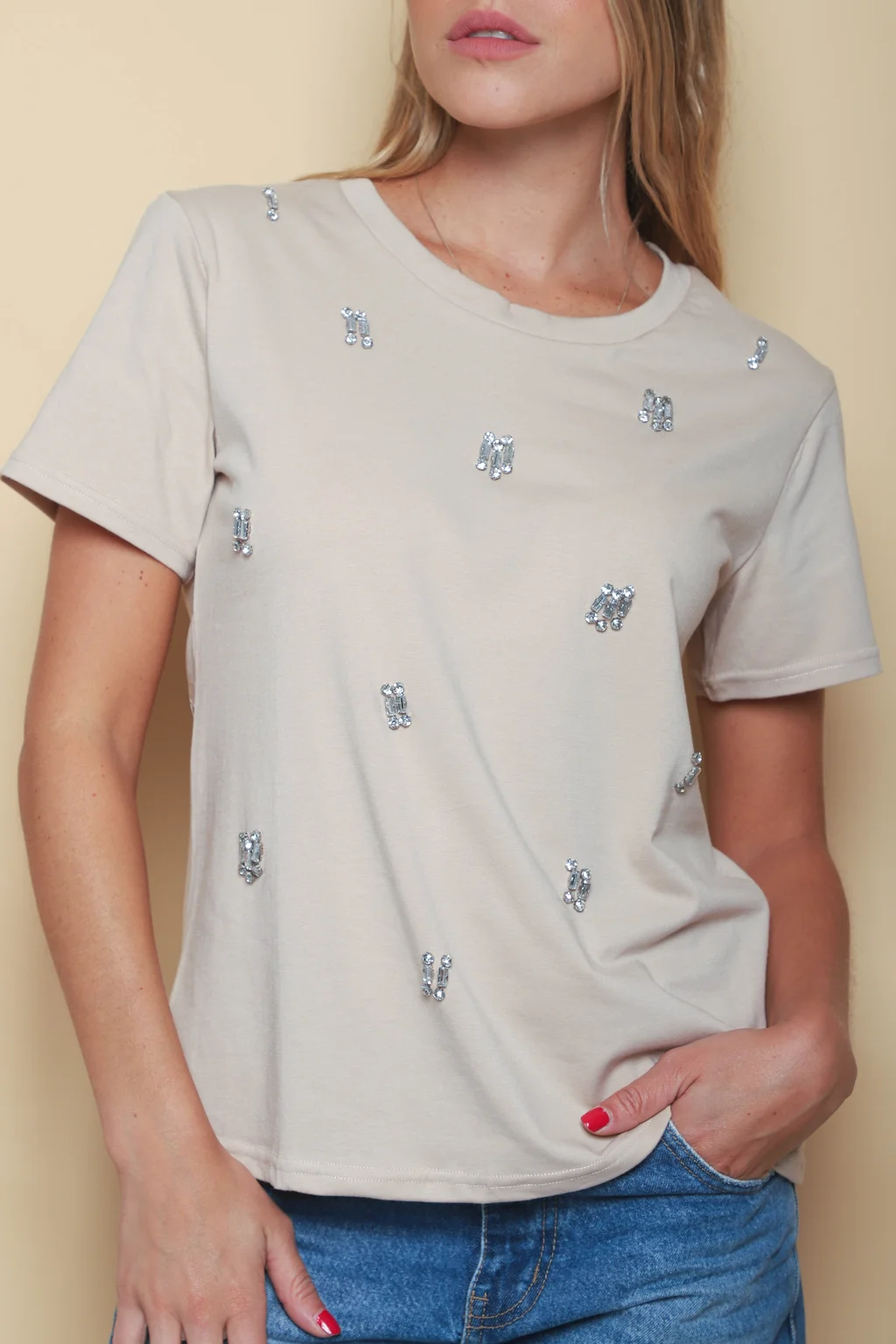 Remera FAIER con Piedras GU70034