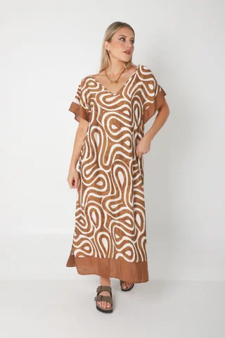 Vestido DOMINIQUE MAREAS LINO GUK70143-1 - Vista 3