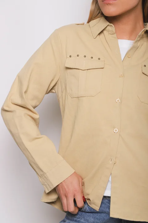  Camisa WANSEL Gabardina Bordada GU70284