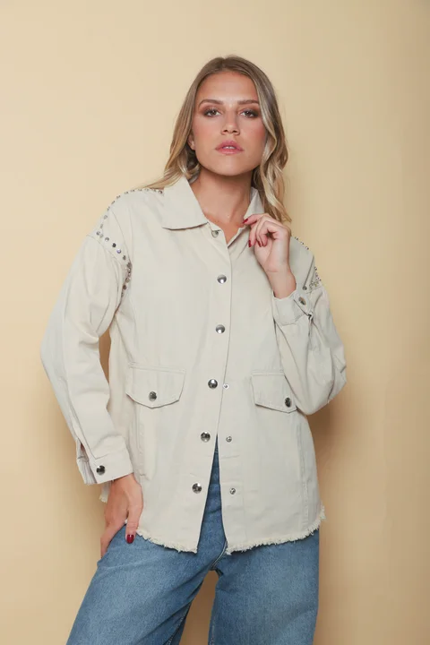 Camisaco RAPSODY gabardina c/tachas GUK70170