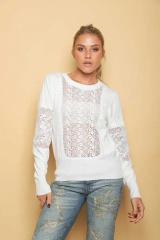 Sweater SASHA Bremer Bordado y Calado GUL655 - Vista 6