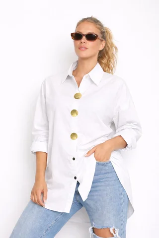 Maxi Blusa CARTER c/pines GUK0572 - Vista 3