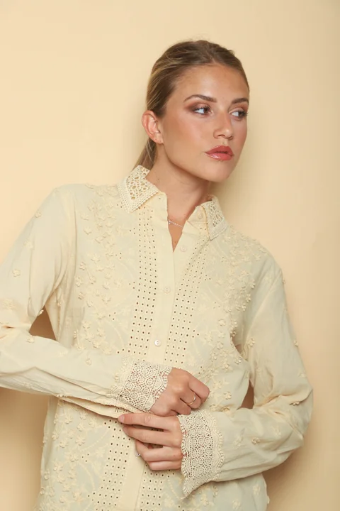 Camisa JAZZY Bordada Broderie GUK2007