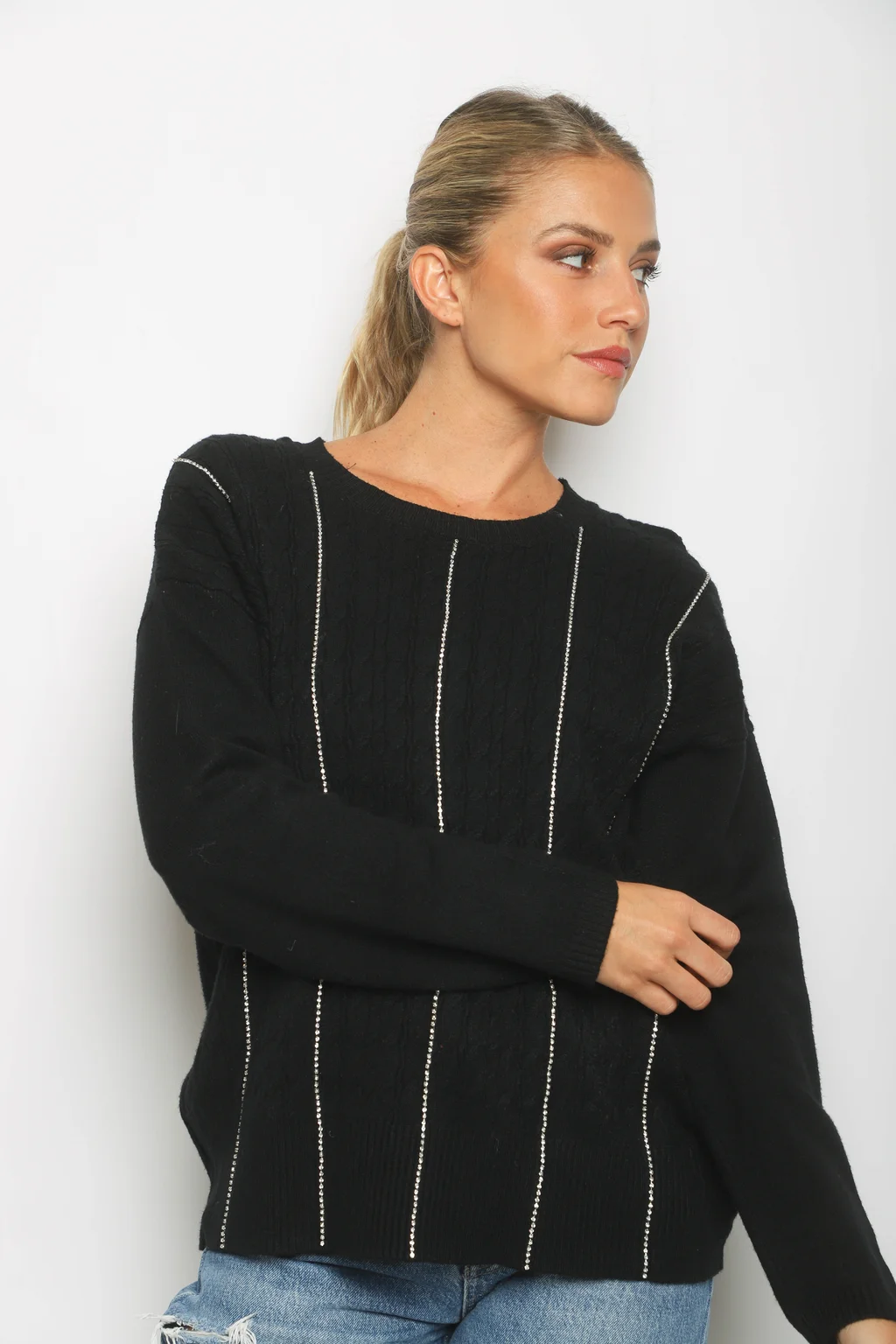 Sweater DANERI c/strass GUL850
