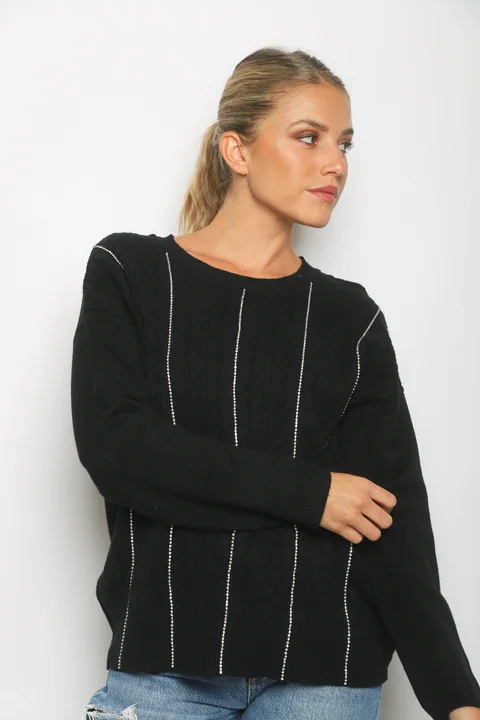 Sweater DANERI c/strass GUL850