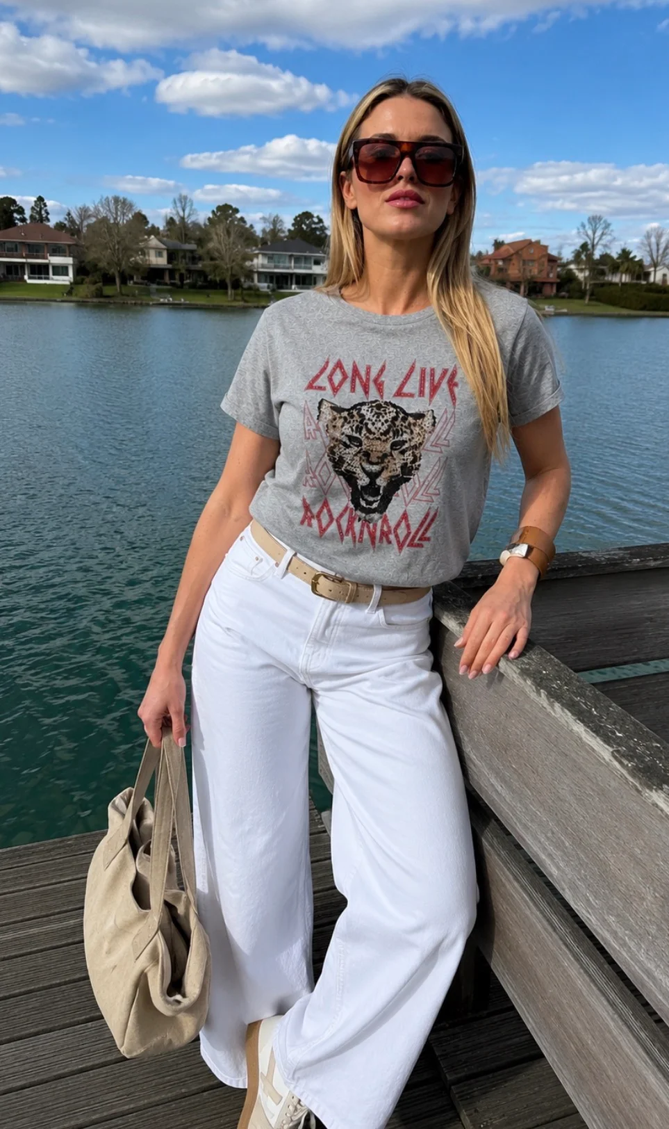 Remera Long Live Rock GU5109