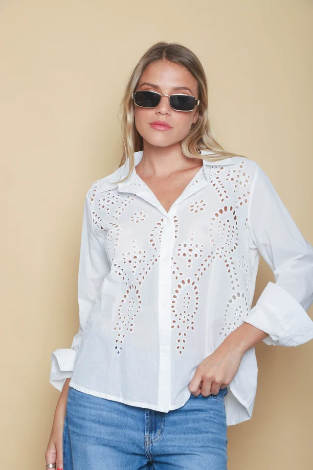 Camisa Clarice Broderie GUK4110