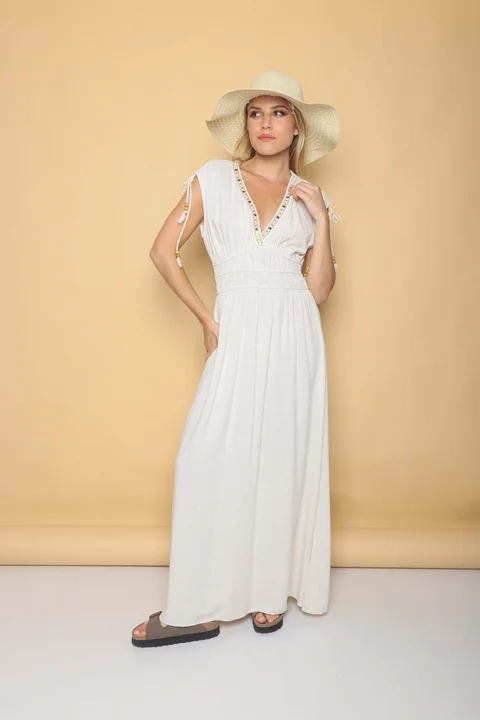 Vestido TAILAND lino GU0553