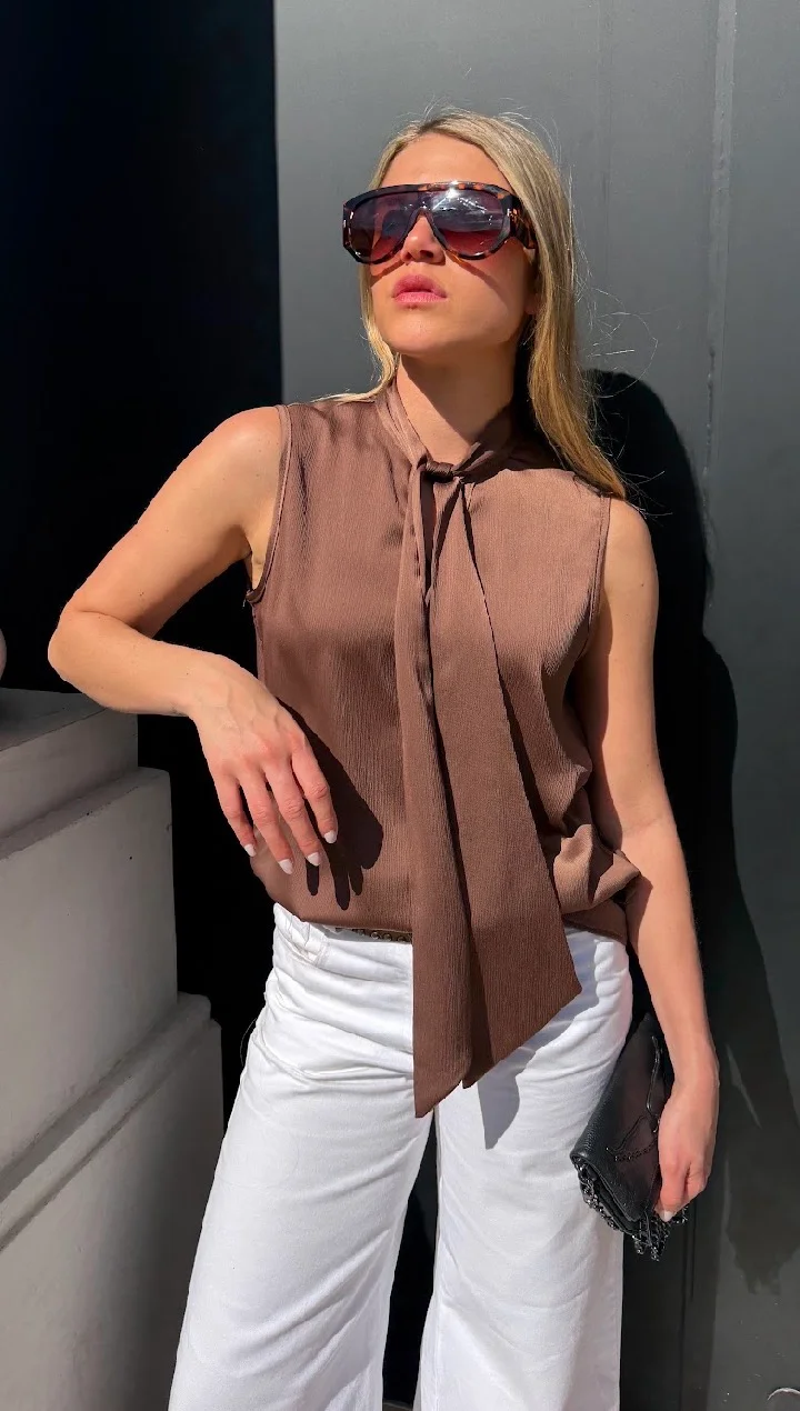 Musculosa Premium Bambula con Lazo GU6220