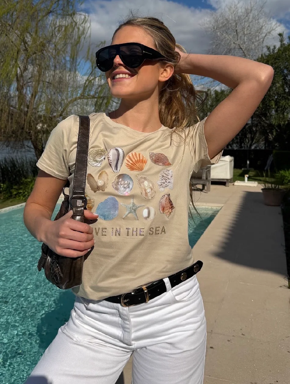 Remera LIVE IN THE SEA  GU336793