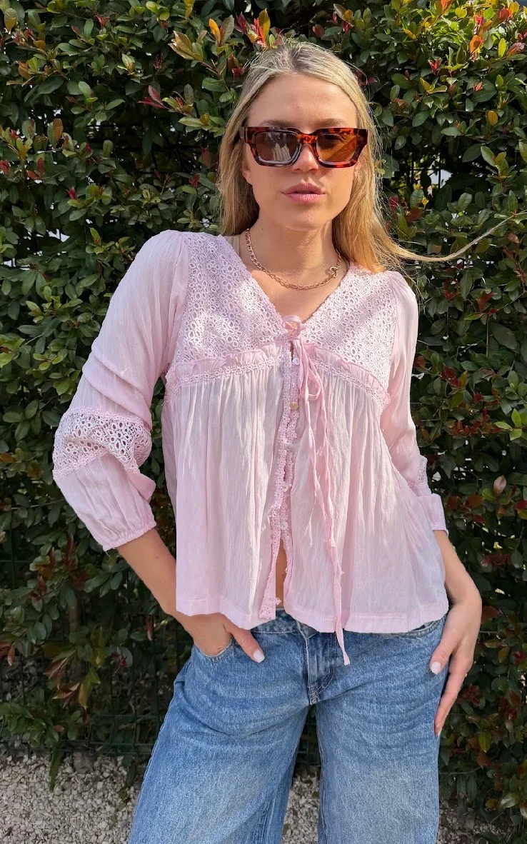 Blusa ROCKET Con Broderie  GU70123