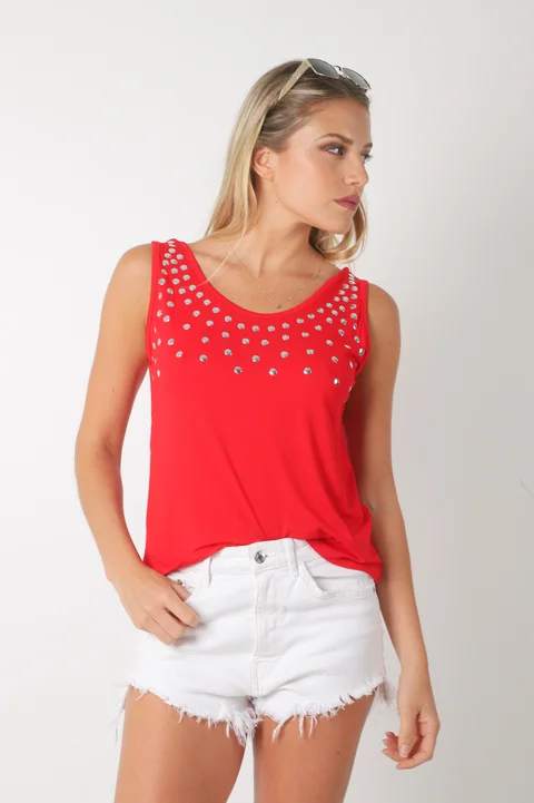 Musculosa Creppe FREURS c/ Tachas