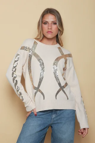 Sweater Brezz Bremer c/ Lentejelas GUL675 - Vista 1